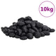 Vidaxl ciottoli lucidati 2-5 cm 10 kg neri