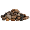 Vidaxl ciottoli lucidi 2-5 cm 25 kg multicolore