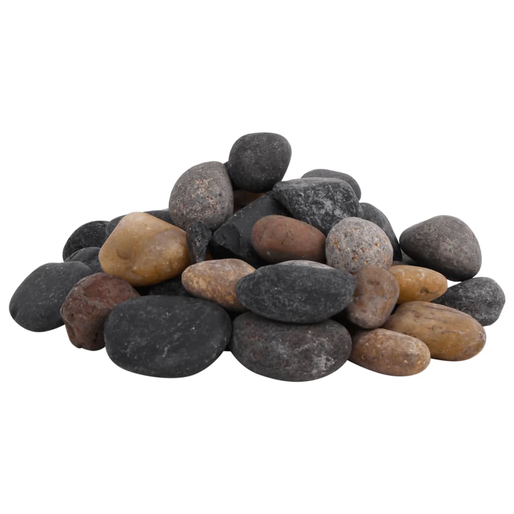 Vidaxl Pebbles pulidos 5-8 cm 25 kg multicolores