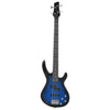Vidaxl basgitaar voor beginners elektrisch met tas 4 4 46 blauw zwart