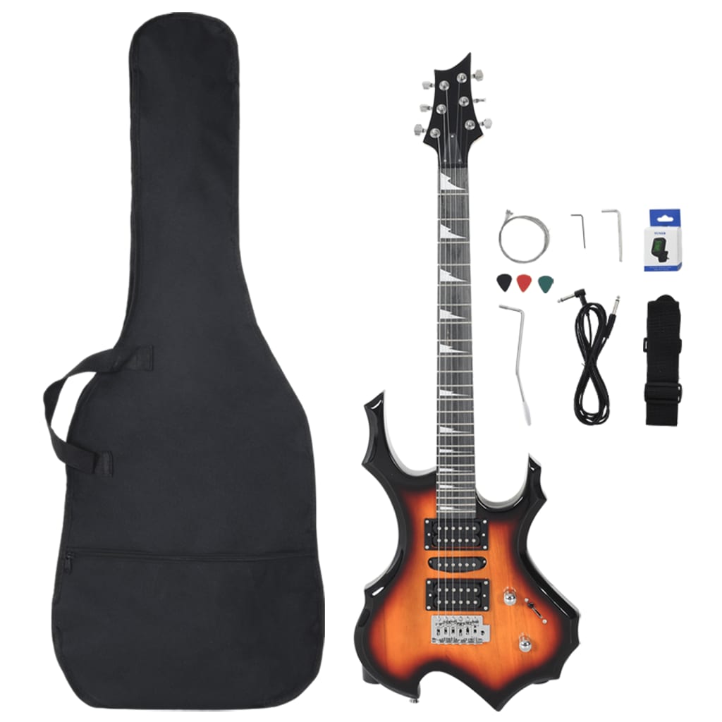 Guitarra Vidaxl para principiantes eléctricos con bolsa 4 4 39 Negro