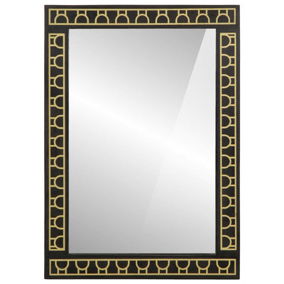 Specchio da bagno Vidaxx 50x70x2,5 cm in legno massello di mango e vetro