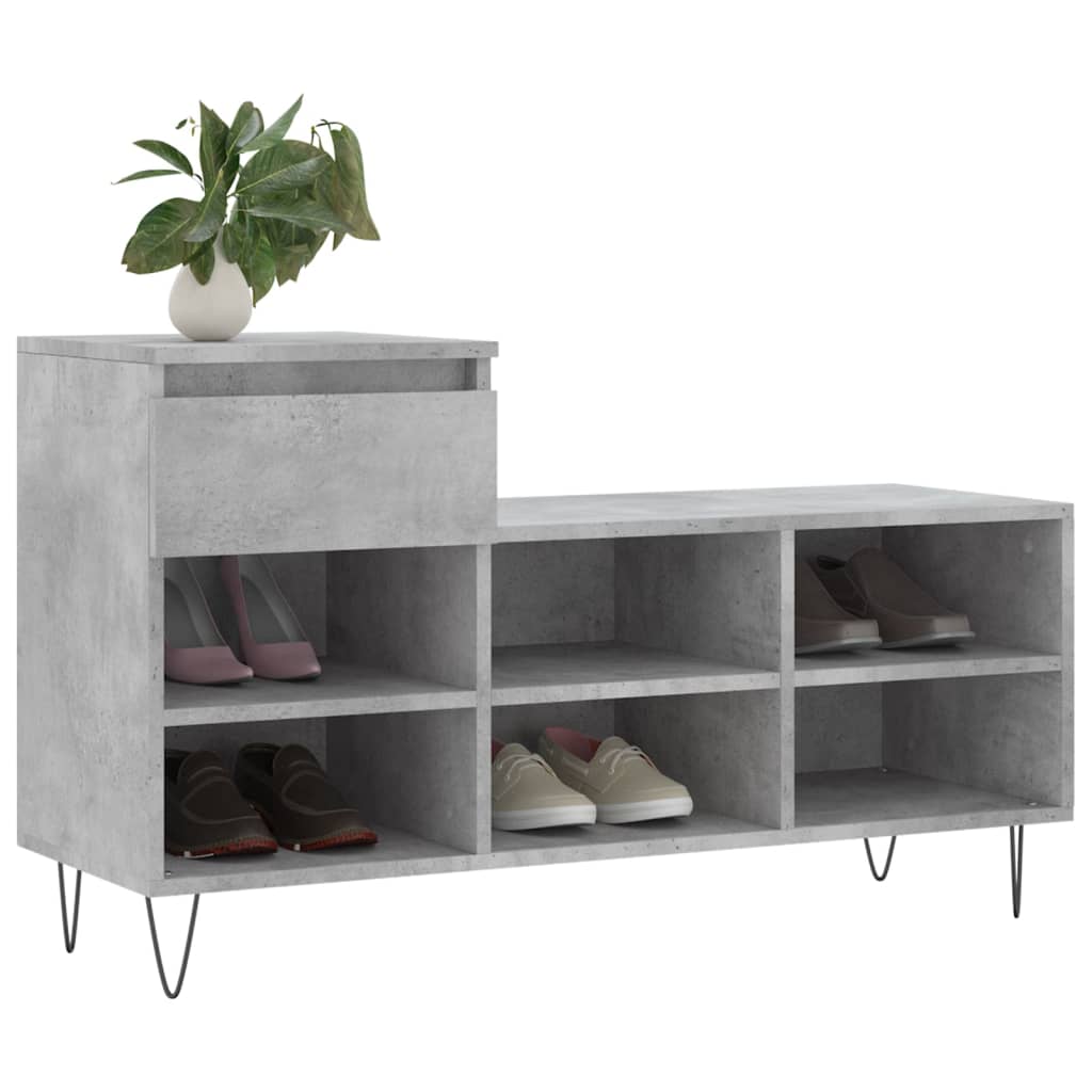 Vidaxl Cabinet da scarpe 102x36x60 cm Prezzo in legno trasformato