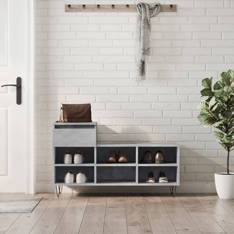 Vidaxl Cabinet da scarpe 102x36x60 cm Prezzo in legno trasformato