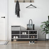 Vidaxl schoenenkast 102x36x60 cm bewerkt hout betongrijs