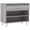 Gabinete de zapatos Vidaxl 70x36x60 cm de madera propiedad Sonoma gris