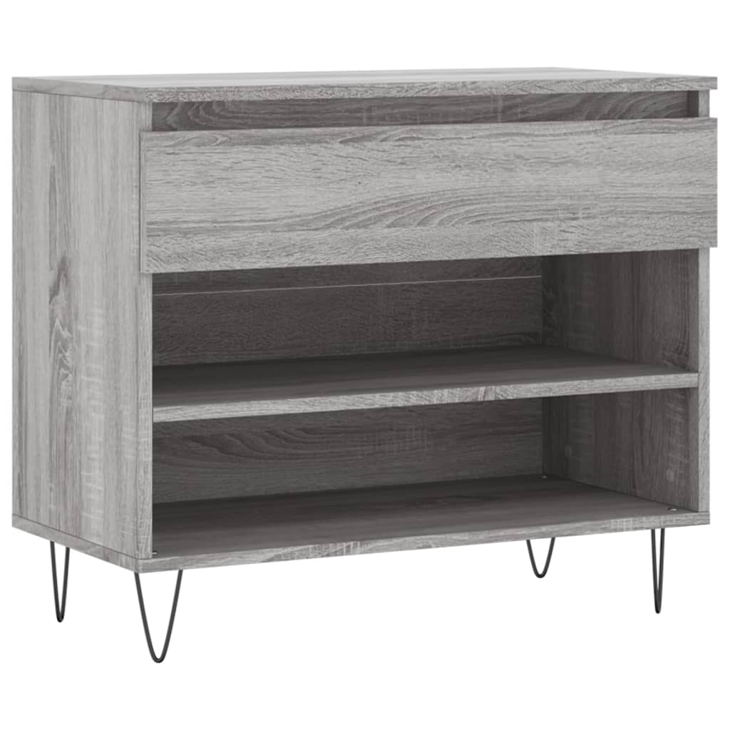 Vidaxl Cabinet da scarpe 70x36x60 cm Properpata Sonoma Grey