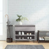 VidaXL zapatero 70x36x60 cm madera contrachapada gris sonoma