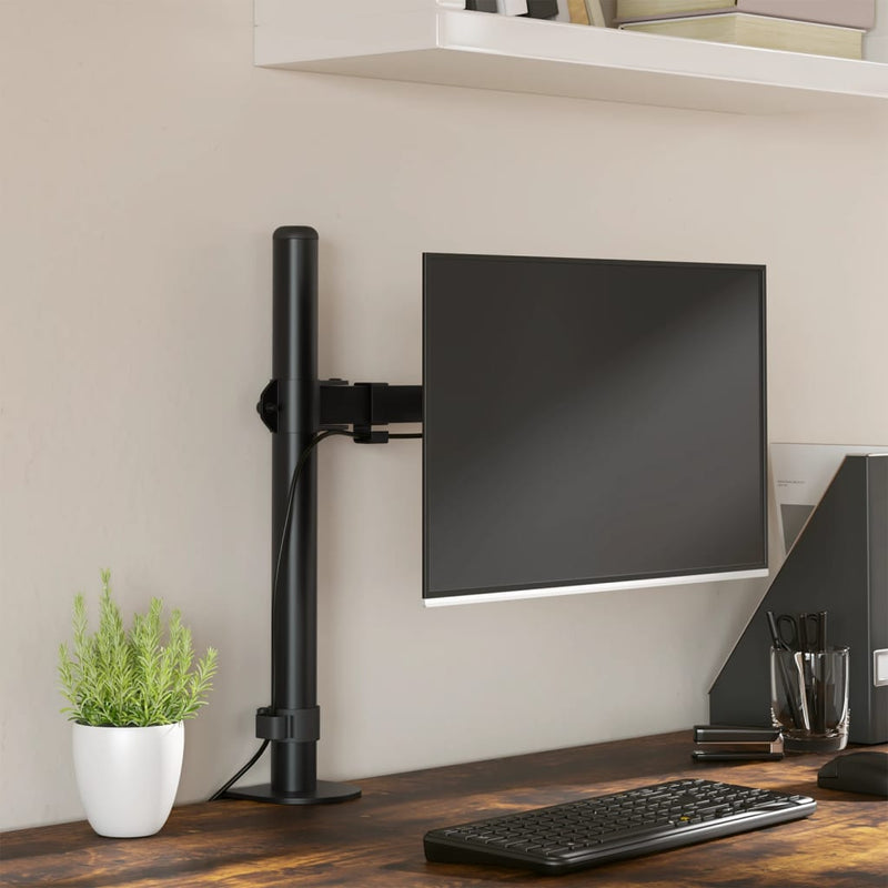 Staffa Vidaxl Monitor Vesa 75 100 mm Acciaio nero
