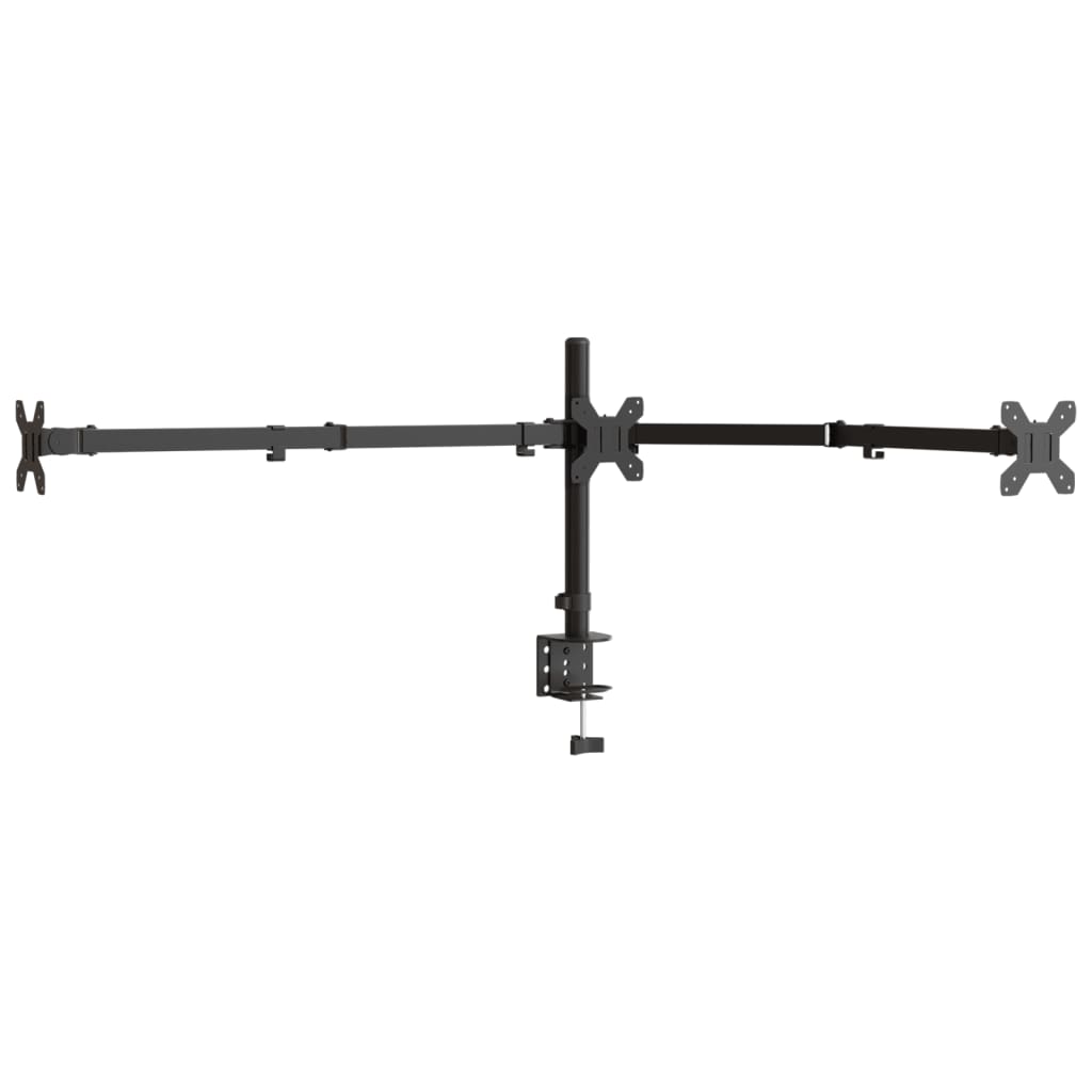 Vidaxl Monitor Standards Driebel Vesa 75 100 mm in acciaio nero