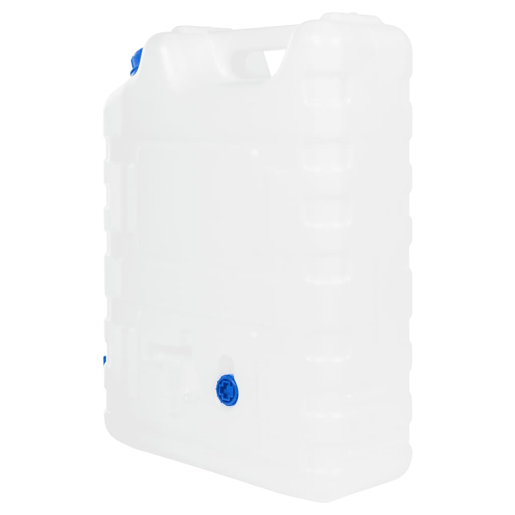 Vidaxl Tank de agua con grifo de 20 L de plástico transparente