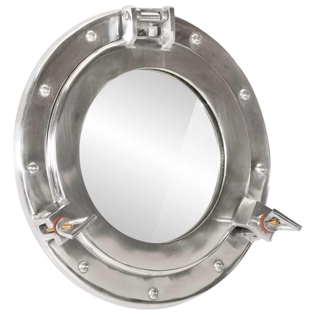 Vidaxx specchio da parete oblò ø30 cm alluminio e vetro