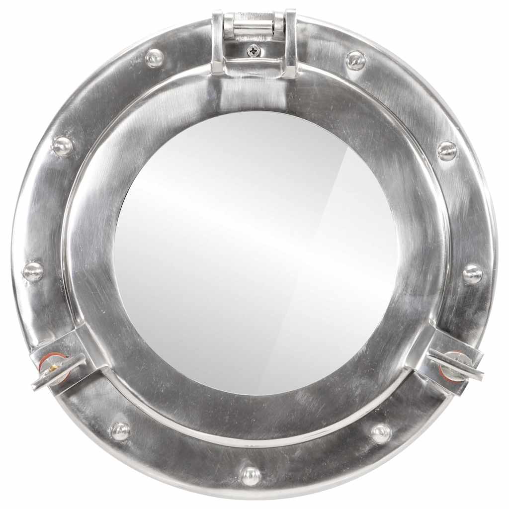 Vidaxx specchio da parete oblò ø30 cm alluminio e vetro
