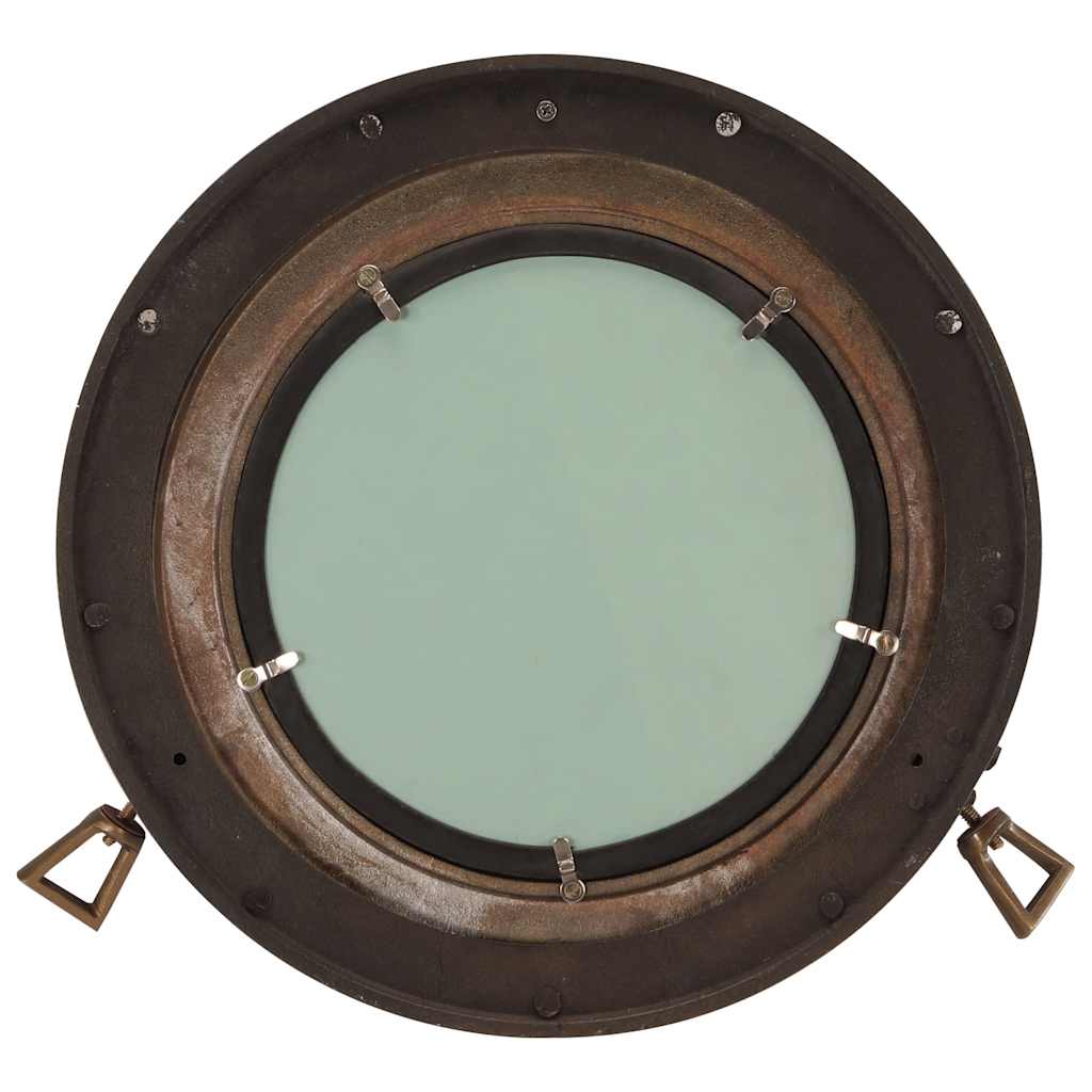 Vidaxx espejo de pared ojo de buey ø38 cm aluminio y vidrio