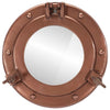 Vidaxl wandspiegel patrijspoort ø23 cm aluminium en glas