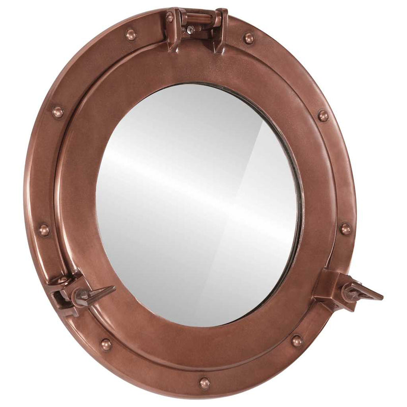 Vidaxl Specchio da parete Patrijspoort Ø38 cm in alluminio e vetro