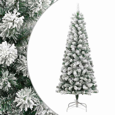 Vidaxx árbol de Navidad artificial con bisagras y nieve 180 cm