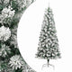 Vidaxx albero di Natale artificiale con cerniere e neve 180 cm