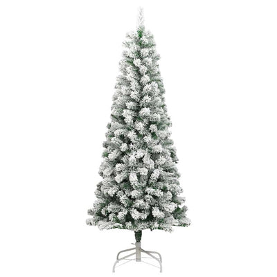 Vidaxx árbol de Navidad artificial con bisagras y nieve 180 cm
