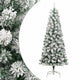 Vidaxx albero di Natale artificiale con cerniere e neve 240 cm