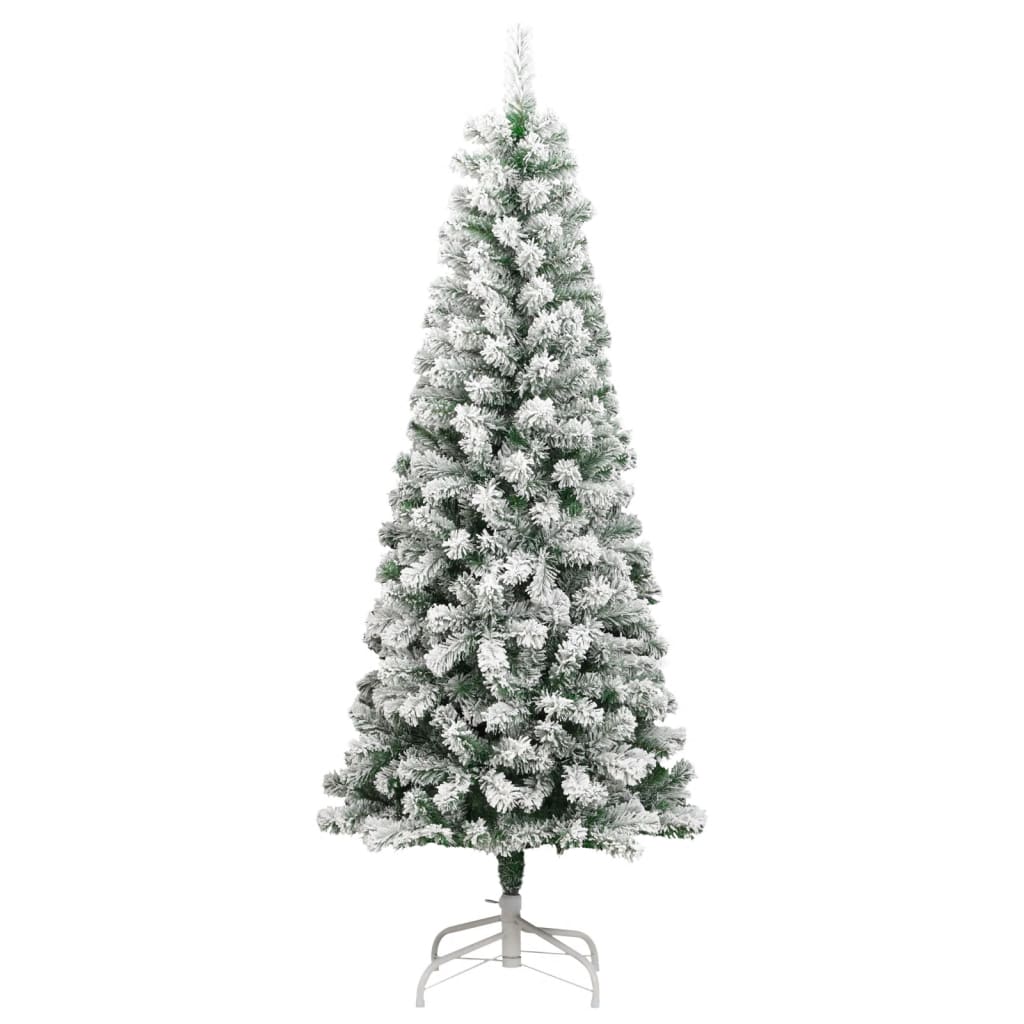 Vidaxx albero di Natale artificiale con cerniere e neve 240 cm