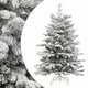 Vidaxx albero di Natale artificiale con cerniere e neve 150 cm