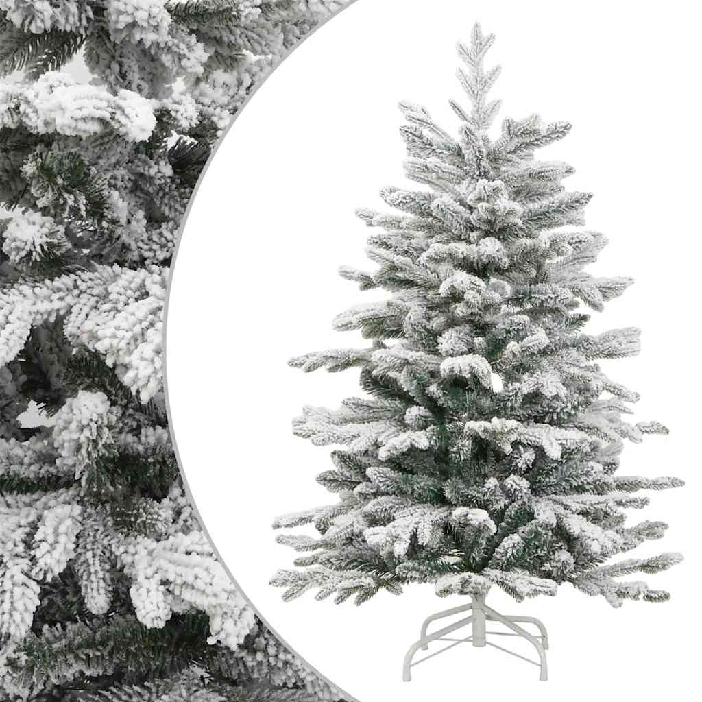 Vidaxx albero di Natale artificiale con cerniere e neve 180 cm