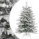 Vidaxx albero di Natale artificiale con cerniere e neve 180 cm