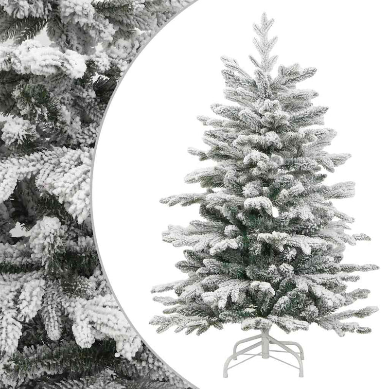 Vidaxx albero di Natale artificiale con cerniere e neve 180 cm
