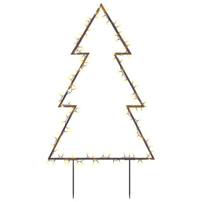 Vidaxl Iluminación navideña Árbol de Navidad con alfileres de tierra 115 LED 90 cm