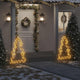 Vidaxl Iluminación navideña Árbol de Navidad con alfileres de tierra 115 LED 90 cm