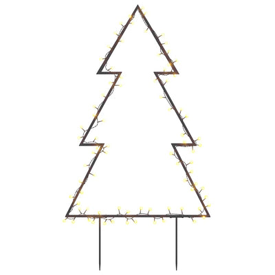Vidaxl Iluminación de Navidad Árbol de Navidad con alfileres de tierra 80 LED 60 cm