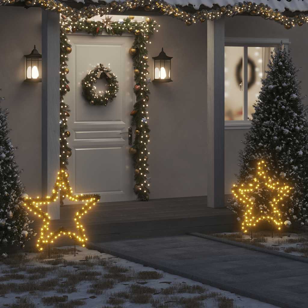 Vidaxl Luci di Natale con stelle 115 LED 85 cm