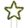Vidaxl Christmas Lights Star 3 St con perni di terra 50 LED 29 cm