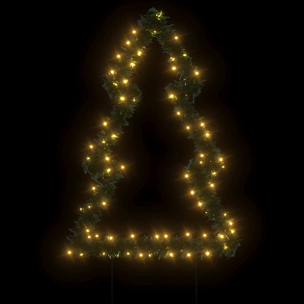 Vidaxl Lighting Christmas Christmas Tree con spille da terra 80 LED 60 cm