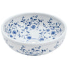 Vidaxx fregadero de superficie redondo φ41x14 cm cerámica blanco y azul