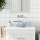 Lavello da appoggio Vidaxx rotondo φ41x14 cm in ceramica bianca e blu