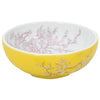 Vidaxl Straction Wasker Round φ41x14 cm Cerámico blanco y amarillo