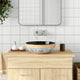 Lavello da appoggio Vidaxx rotondo φ41x14 cm in ceramica multicolore