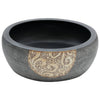 Vidaxl Straction Wasker Round φ41x14 cm Cerámico negro y marrón