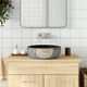 Vidaxl Straction Wasker Round φ41x14 cm ceramico nero e marrone