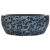 Vidaxl opzetwasbak rond φ41x14 cm keramiek zwart en blauw