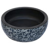 Vidaxl opzetwasbak rond φ41x14 cm keramiek zwart en blauw