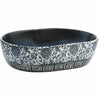 Vidaxl Stracture Wasker Ovaal 47x33x13 cm ceramica in ceramica e blu