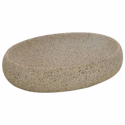 Lavabo da appoggio Vidaxx ovale 59x40x15 cm in ceramica color sabbia