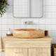 Vidaxl Stracture Wasker Ovaal 59x40x15 cm Ceramic Brown