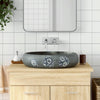 Vidaxl Stracture Wasker Ovaal 59x40x15 cm Grigio ceramico