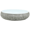 Vidaxl Stracture Wasker Ovaal 59x40x15 cm Grigio ceramico e blu in ceramica