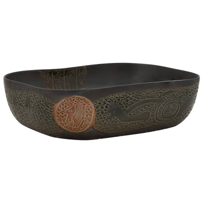 Vidaxl Strack Wasker Regant 48x37.5x13,5 cm ceramico nero