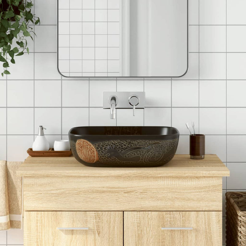 Vidaxl Strack Wasker Regant 48x37.5x13,5 cm ceramico nero